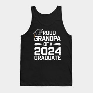 Proud Grandpa of a 2024 Graduate Senior Class Family Graduation Tank Top